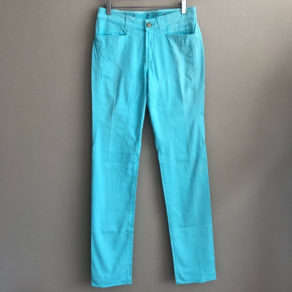 NEW with Tags €180 9.2 BY CARLO CHIONNA Gabardine Trousers Made in ITALY